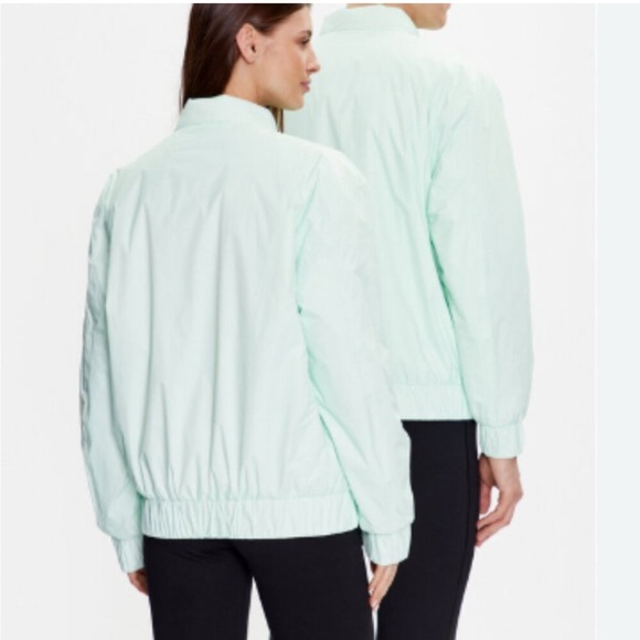 NWT Rains Fuse Bomber Jacket in Mineral Unisex XL /. - Picture 5 of 5